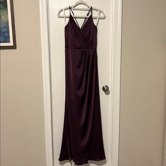 David's Bridal Purple Maxi Dress - Picture 1 of 3